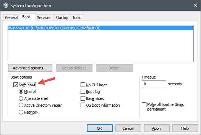 Windows 10, Safe Mode, boot, recovery, repair